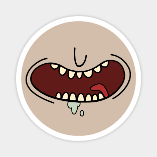 funny smile face mask Magnet